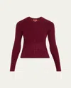 Altuzarra Milla Cable Cashmere Sweater In Deep Grape