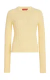 Altuzarra Milla Cable-knit Cashmere Sweater In Birdy