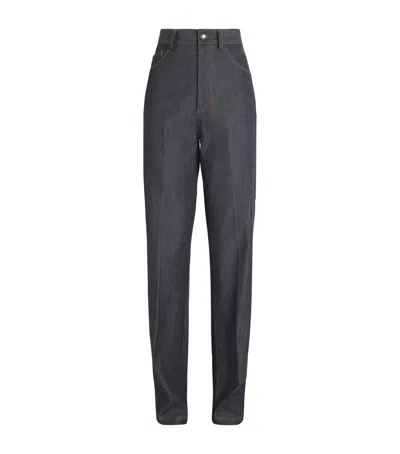 Altuzarra Mills Straight Jeans In Black