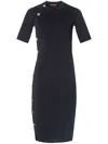 Altuzarra Minamoto Knitted Midi Dress In Black