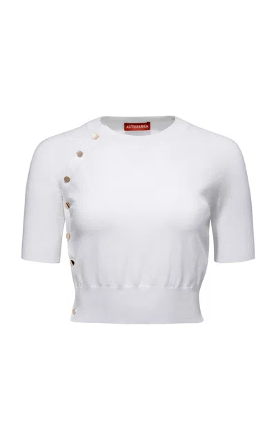 Altuzarra Mini Minamoto Knit Sweater In White