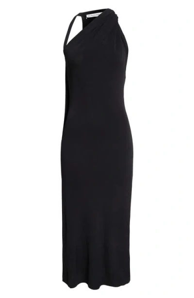 Altuzarra Mitchell Scarf Halter Knit Maxi Dress In Black
