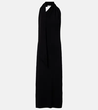 Altuzarra Mitchell Scarf-detail Midi Dress In Black