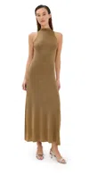 Altuzarra Mitzi Dress Gold In Brown