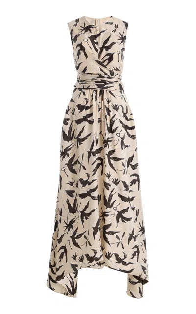 Altuzarra Penny Printed Maxi Dress In Neutral