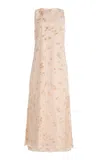 Altuzarra Nadja Stretch-cotton Printed Maxi Dress In Pink