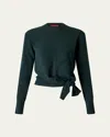 Altuzarra Nalini Tie-detailed Cashmere Sweater In Monstera