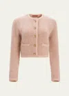 Altuzarra Napoline Knit Jacket In Aged Mauve
