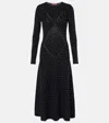 Altuzarra Wenny Studded Maxi Dress In Schwarz