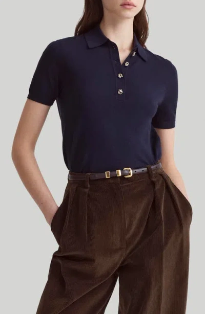 ALTUZARRA ALTUZARRA NEMO MERINO WOOL BLEND POLO SWEATER
