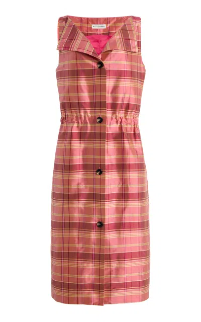 Altuzarra Nora Silk Mini Dress In Pink