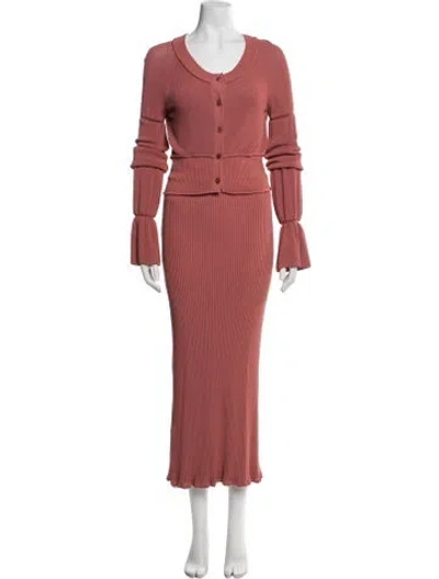 Pre-owned Altuzarra Nylon Skirt Set In Pink