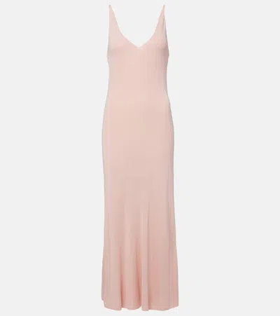 Altuzarra Odie Knitted Maxi Dress In Pink