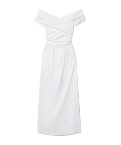 Altuzarra Off-the-shoulder Maxi Dress In White