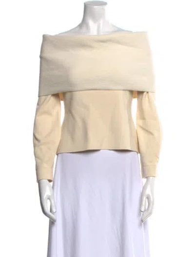Pre-owned Altuzarra Off-the-shoulder Sweater In Neutral