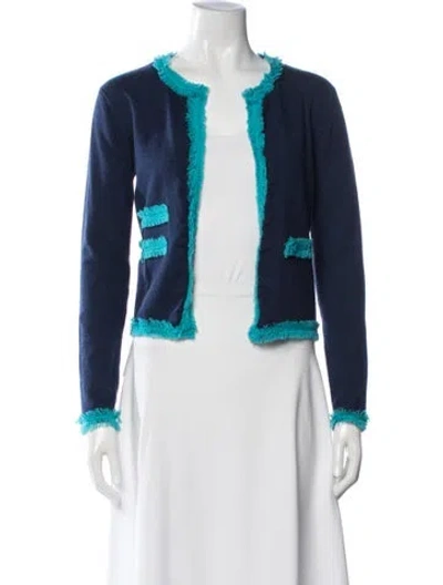 Pre-owned Altuzarra Open Front Sweater In Blue