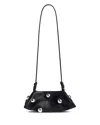Altuzarra Mini Origami Studded Leather Crossbody Bag In Black