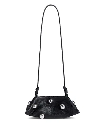 Altuzarra Mini Origami Studded Leather Crossbody Bag In Black