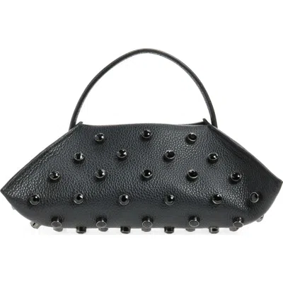 Altuzarra Origami Embellished Leather Baguette Bag In Black