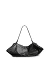 Altuzarra Origami Eyelet Leather Bag In Black