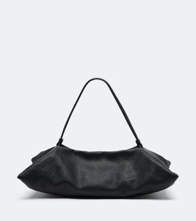 Altuzarra Origami Medium Leather Shoulder Bag In Black