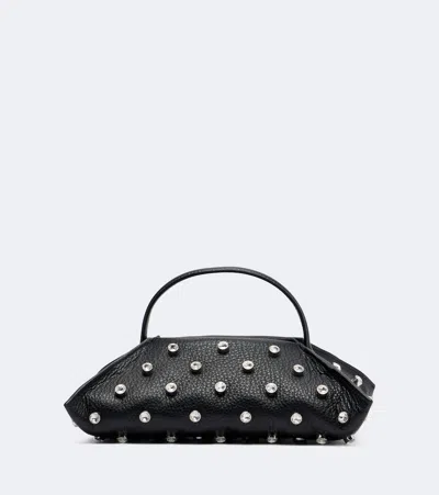 Altuzarra Origami Mini Embellished Leather Top-handle Bag In Black