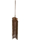 Altuzarra Mini Origami Fringe Suede Crossbody Bag In Brown