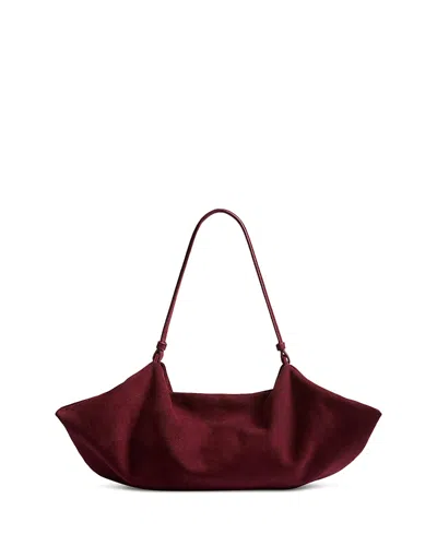 Altuzarra Origami Suede Shoulder Bag In Black
