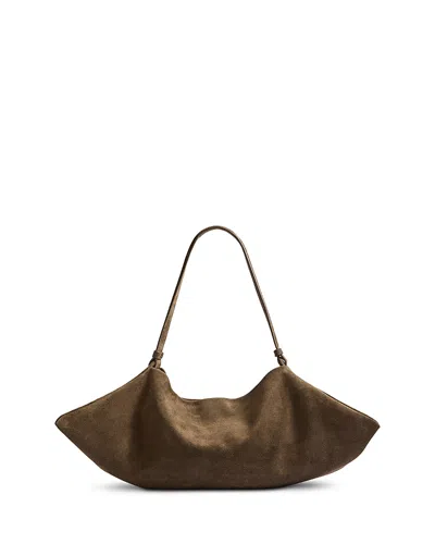 Altuzarra Origami Suede Shoulder Bag In White