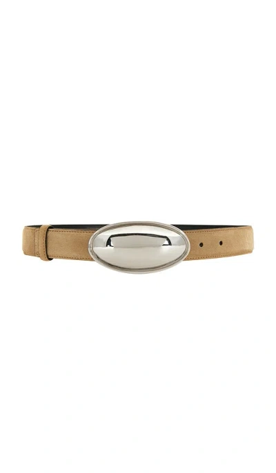 Altuzarra Oval Plaque Belt In Tan