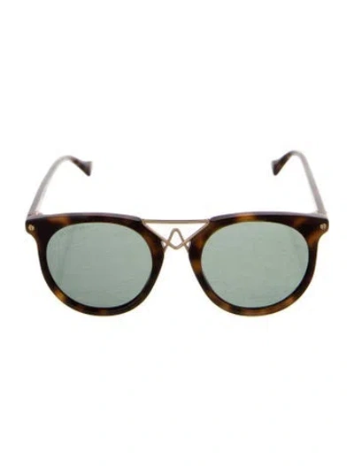 Pre-owned Altuzarra Oversize Tinted Sunglasses In Brown