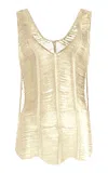 Altuzarra Ozzy Fringed Tank Top In Off-white