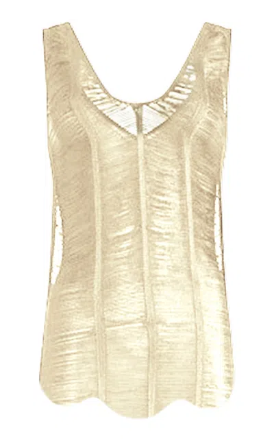 Altuzarra Ozzy Fringed Tank Top In Off-white