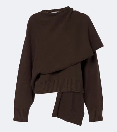 Altuzarra Palmer Layered Cotton-blend Sweater In Brown