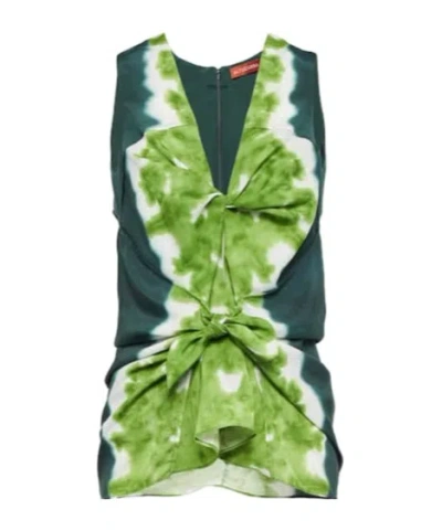 Altuzarra Pan Tie-dye Crêpe De Chine Top In Multi