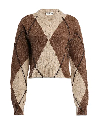 Altuzarra Parish Wool Blend Sweater In Brown