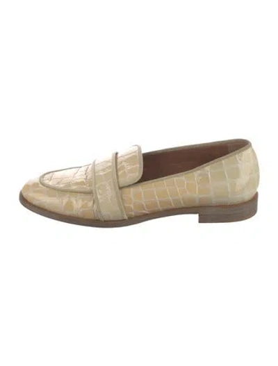 Pre-owned Altuzarra Patent Leather Printed Loafers In Neutral