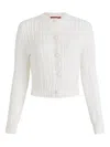 Altuzarra Patmae Cable-knit Cardigan In White