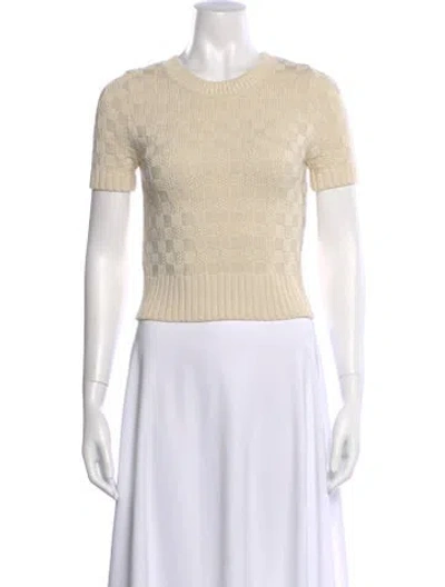 Pre-owned Altuzarra Patterned Crew Neck Top In Neutral