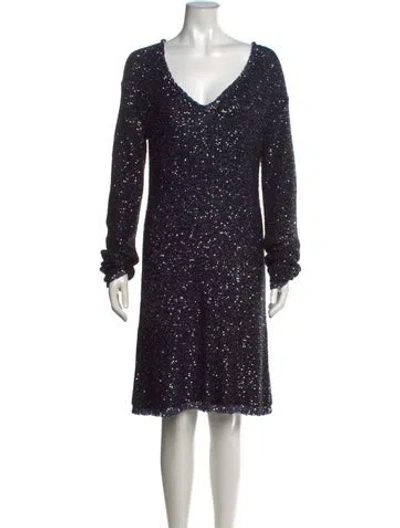 Pre-owned Altuzarra Patterned Knee-length Dress In Blue