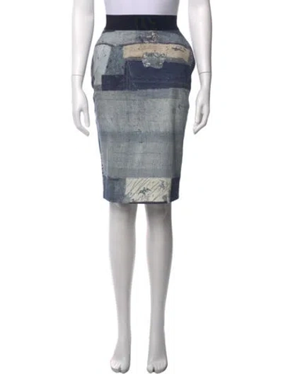 Pre-owned Altuzarra Patterned Midi Length Skirt In Grey