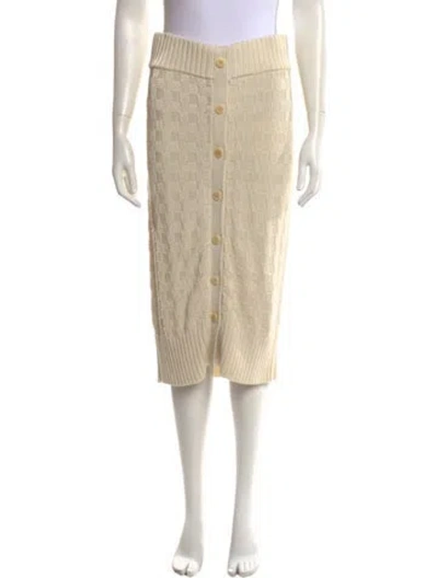 Pre-owned Altuzarra Patterned Midi Length Skirt In Neutral