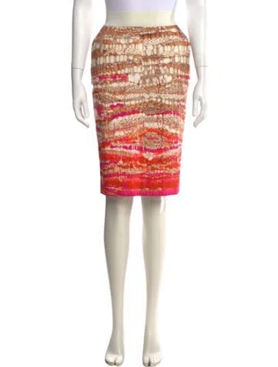 Pre-owned Altuzarra Patterned Midi Length Skirt W/ Tags In Multi