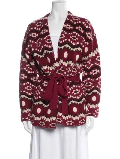Pre-owned Altuzarra Patterned Open Front Sweater In Multi
