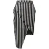 Altuzarra Paul Bert Striped Asymmetric Skirt In Multicolor Cotton In Multi