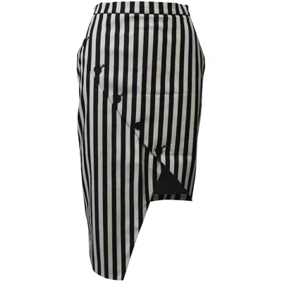 Altuzarra Paul Bert Striped Asymmetric Skirt In Multicolor Cotton