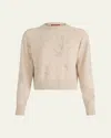 Altuzarra Paulie Beaded Crewneck Sweater In Animal Print