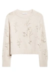 Altuzarra Paulie Beaded Virgin Wool Sweater In White