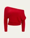 Altuzarra Paxi Off-the-shoulder Cashmere Sweater In Grenadine