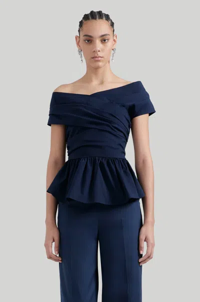 Altuzarra 'pella' Top In Berry Blue